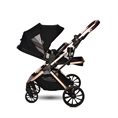 Passeggino GLORY 2in1+ADAPTERS con cestino estivo BLACK Diamond